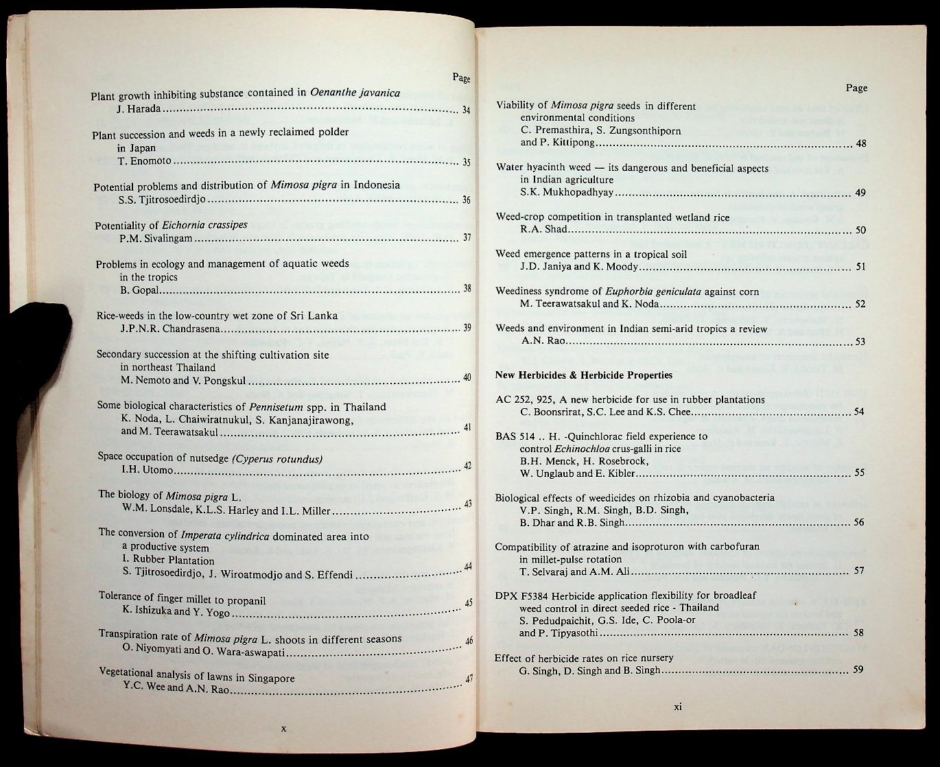ABSTRACTS : THE TENTH CONFERENCE OF THE ASIAN-PACIFIC WEED SCIENCE SOCIETY 1985