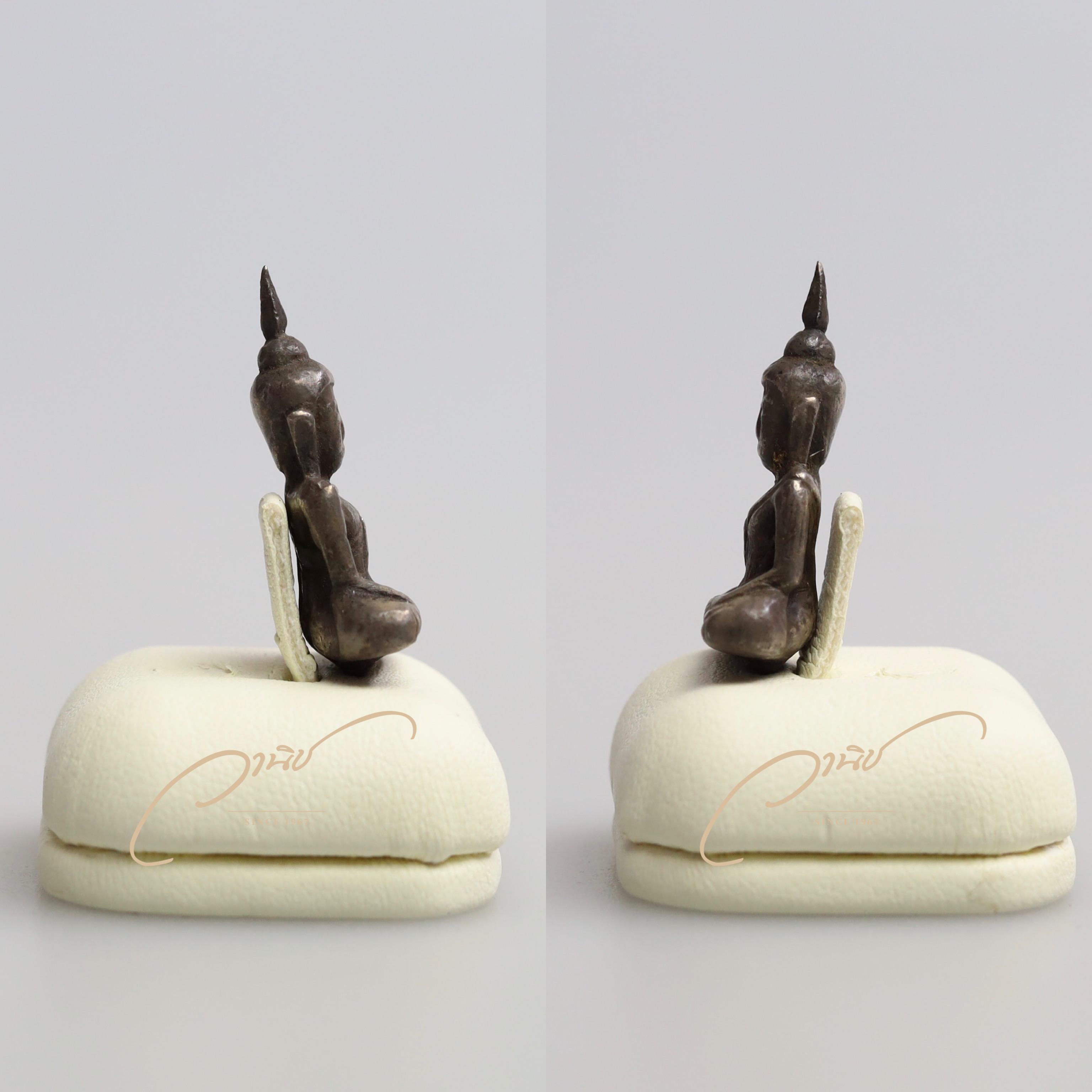 ✔️พระยอดธง กรุเก่าสมัยอยุธยาฯ เนื้อเงิน ปางมารวิชัย อายุหลายร้อยปี✔️