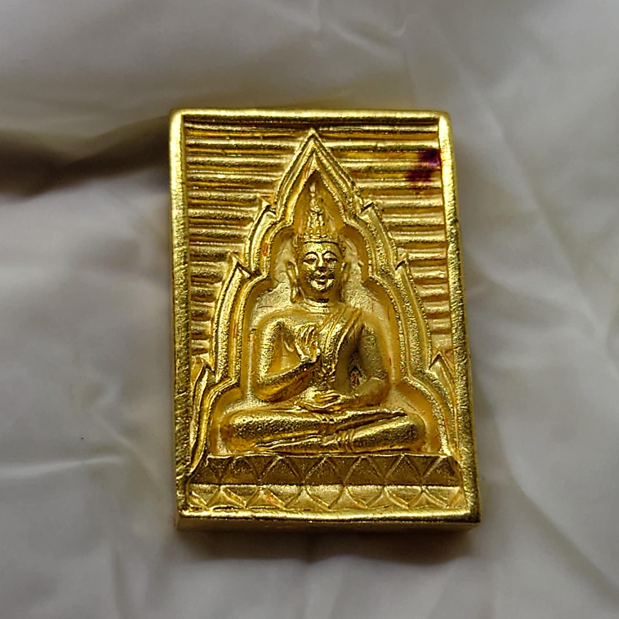 พระทองคำ เหรียญหล่อพระพุทธ วัดปากน้ำ รุ่นเมตตา‑กรุณา พ.ศ. 2534 เนื้อทองคำแท้ พร้อมกล่องเดิมจากวัด