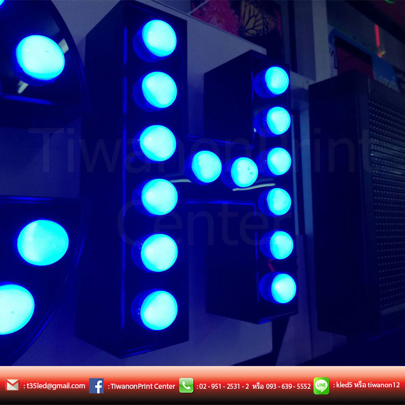 ป้ายไฟปิงปอง งานดีไซน์ไร้ขอบเขต ทำตามสั่งลูกค้า งานถูกใจต้อง ติวานนท์ปริ้น