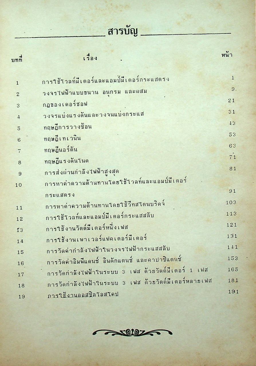 ปฏิบัติการทดลอง วงจรไฟฟ้าและการวัดทางไฟฟ้า