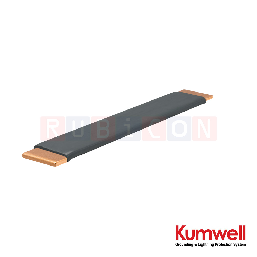 KUMWELL COBCTL-506 เทปตัวนำ (เทปทองแดงหุ้มตะกั่ว) สายเทปทองแดงหุ้มตะกั่วสายแบน (Tape Conductor (Lead Covered Copper Tape) Size 50×6 mm (300 mm²)