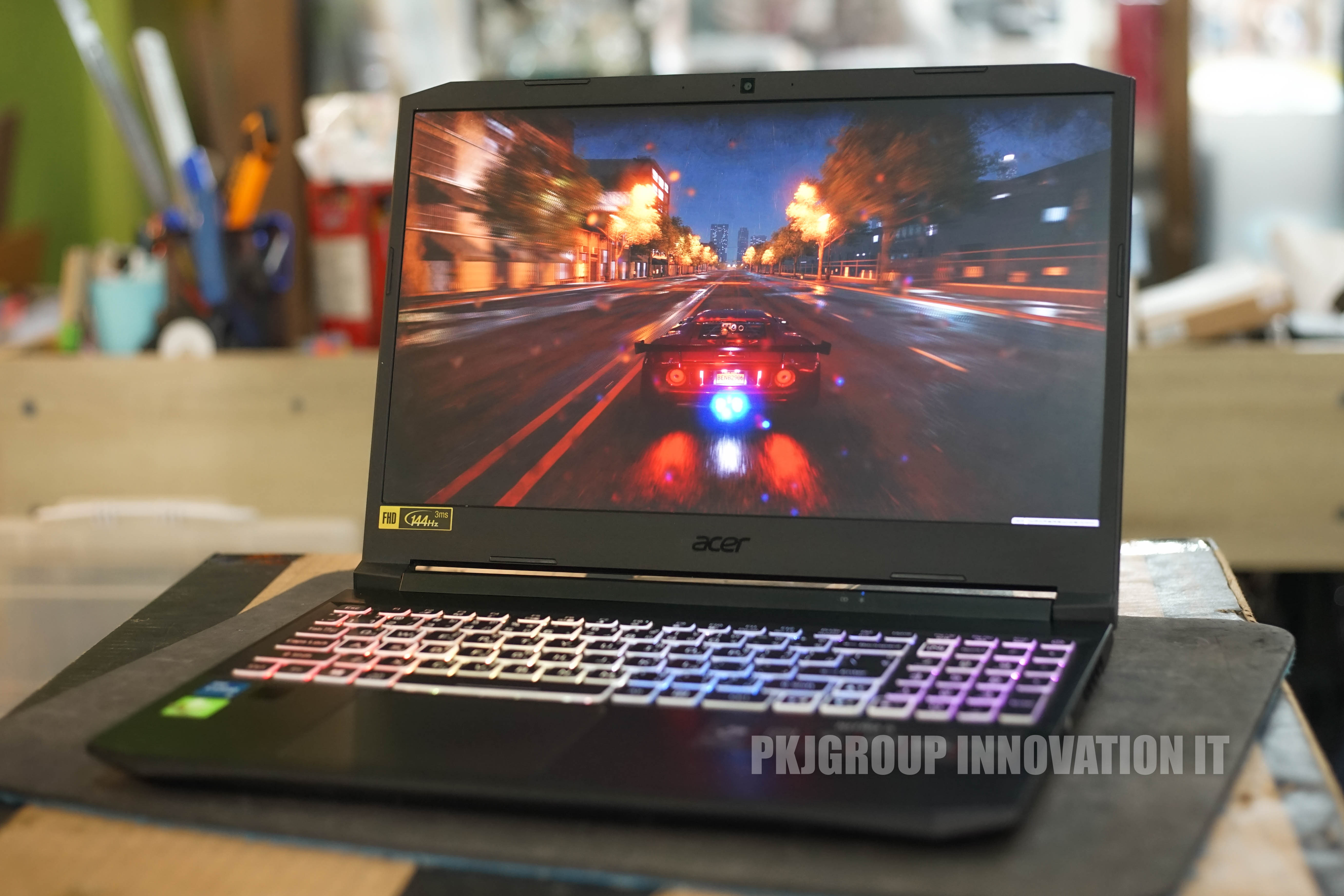 โน๊ตบุ๊คเล่นเกมมือสอง Acer Nitro 5 AN515-57-584C i5-11400H RAM 32 GB M.2 512GB RTX3050Ti