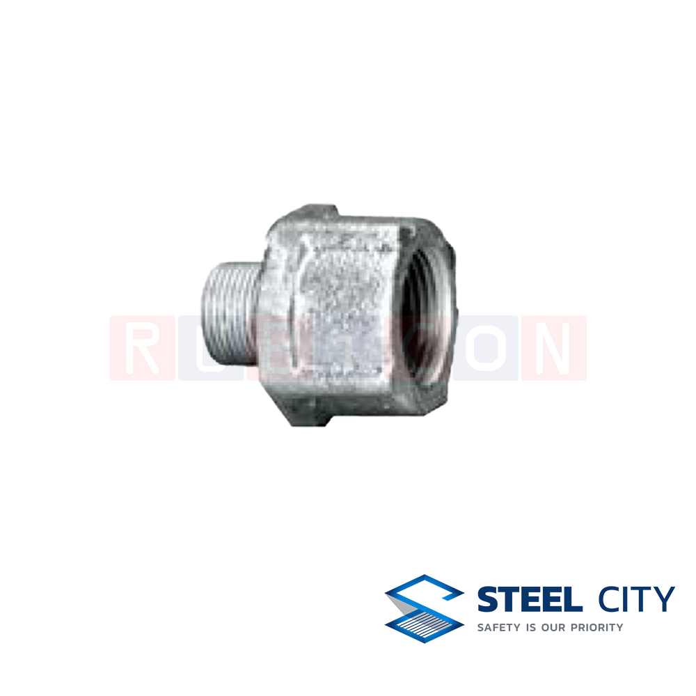 STEEL CITY HCE7A เกลียวเพิ่มอาบสังกะสี (M)2-1/2”” X (F)4” (HOT DIP GALVANIZED CONDUIT ENLARGERS)