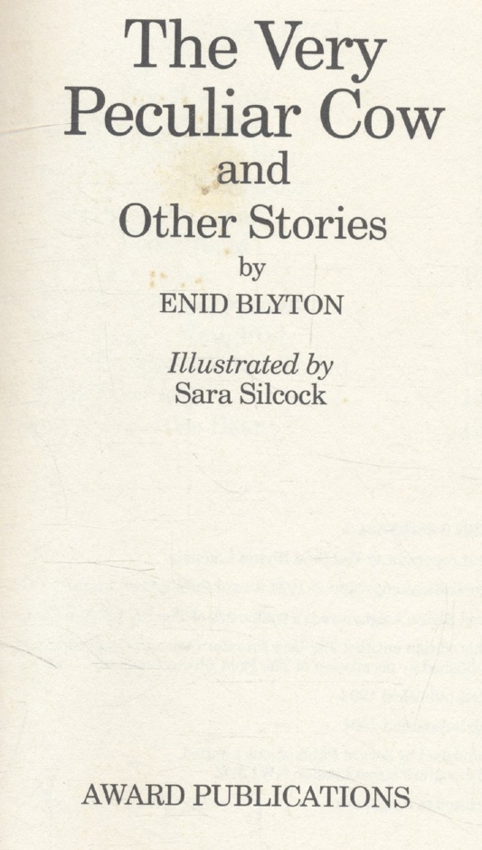 THE VERY PECULIAR COW and Other Stories