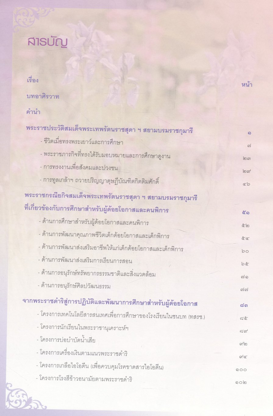 สมเด็จพระเทพรัตนราชสุดา ฯ สยามบรมราชกุมารี เจ้าฟ้าของผู้ด้อยโอกาสและคนพิการ