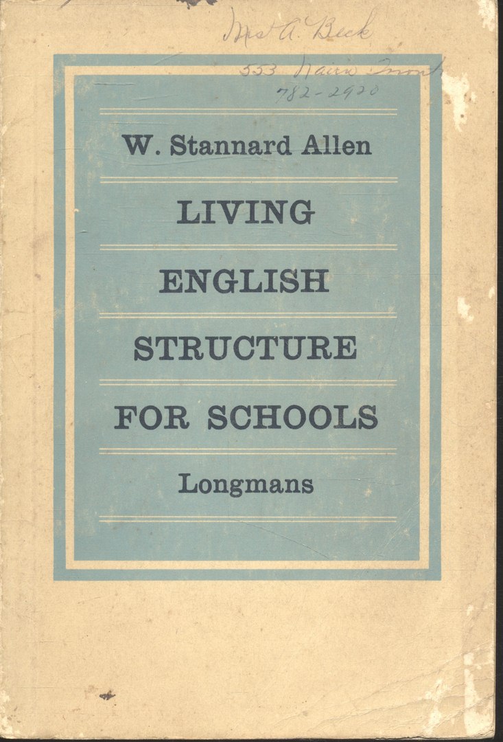 LIVING ENGLISH STRUCTURE FOR SCHOOLS