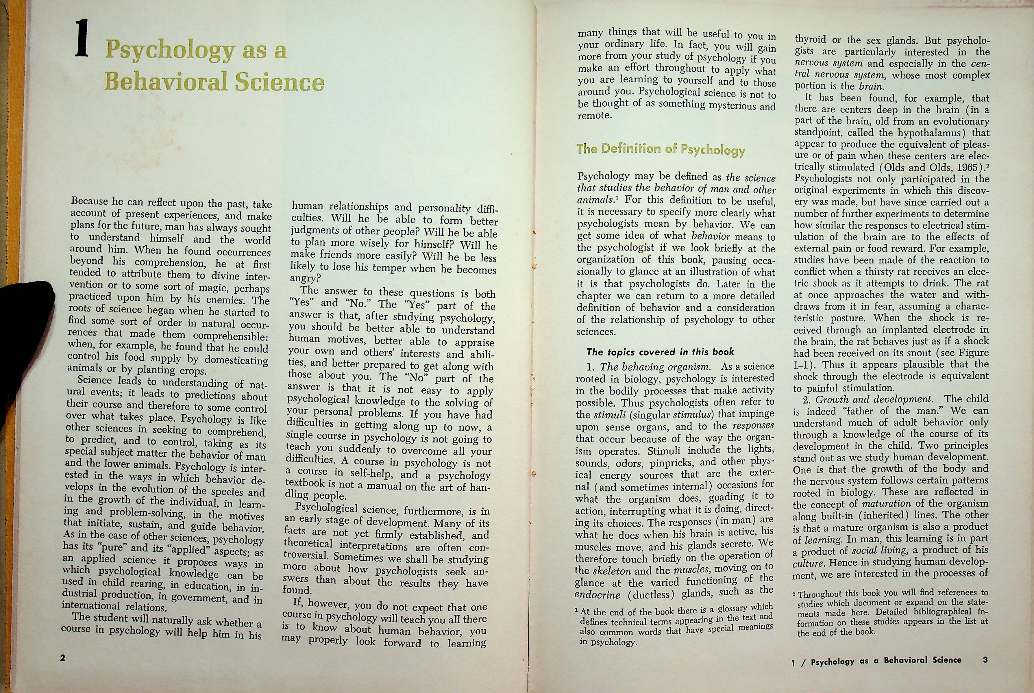 Introduction to Psychology