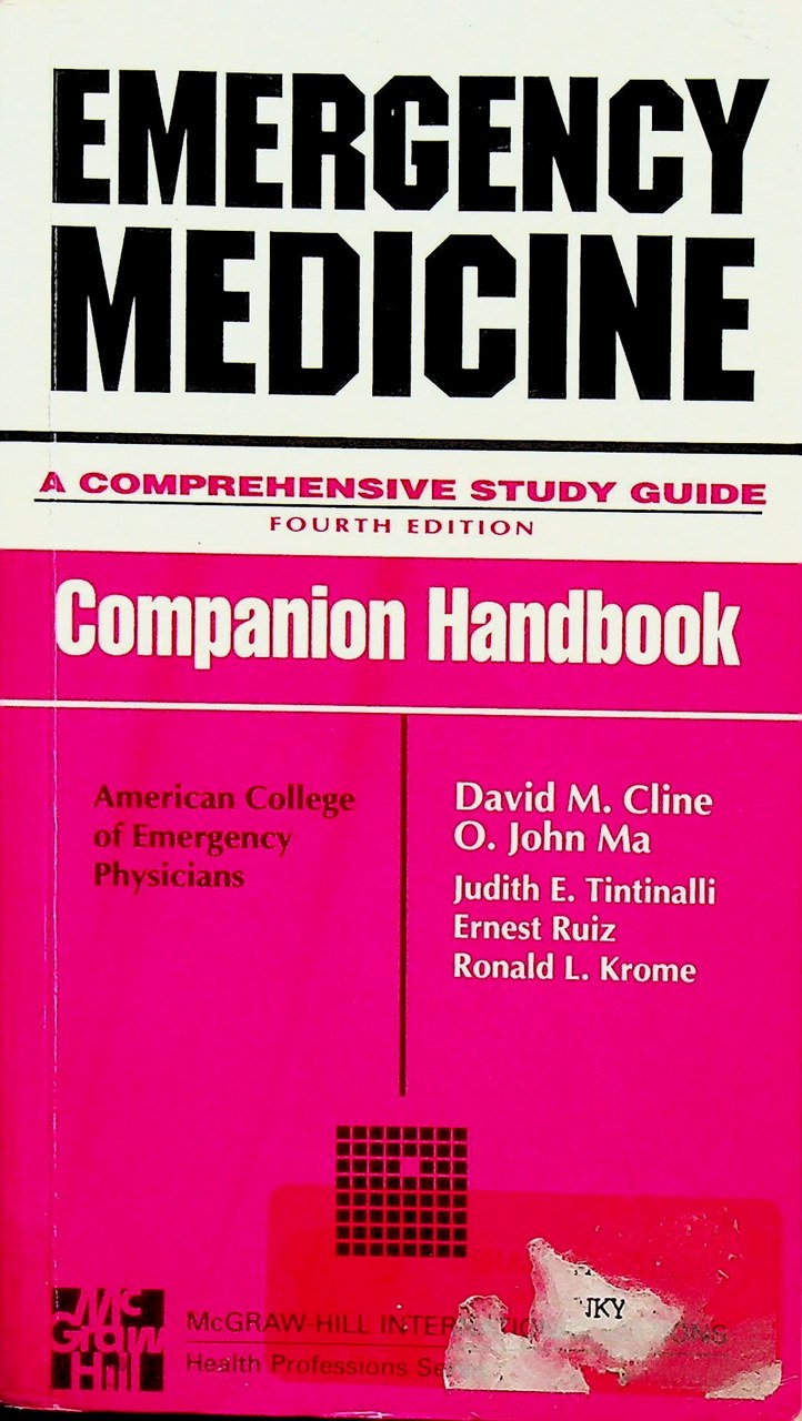 EMERGENCY MEDICINE A COMPREHENSIVE STUDY GUIDE