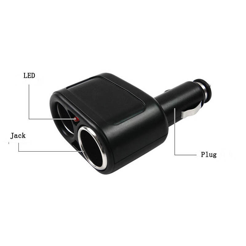 อุปกรณ์ตัวเพิ่มช่องที่จุดบุหรี่ในรถ 2 ช่อง