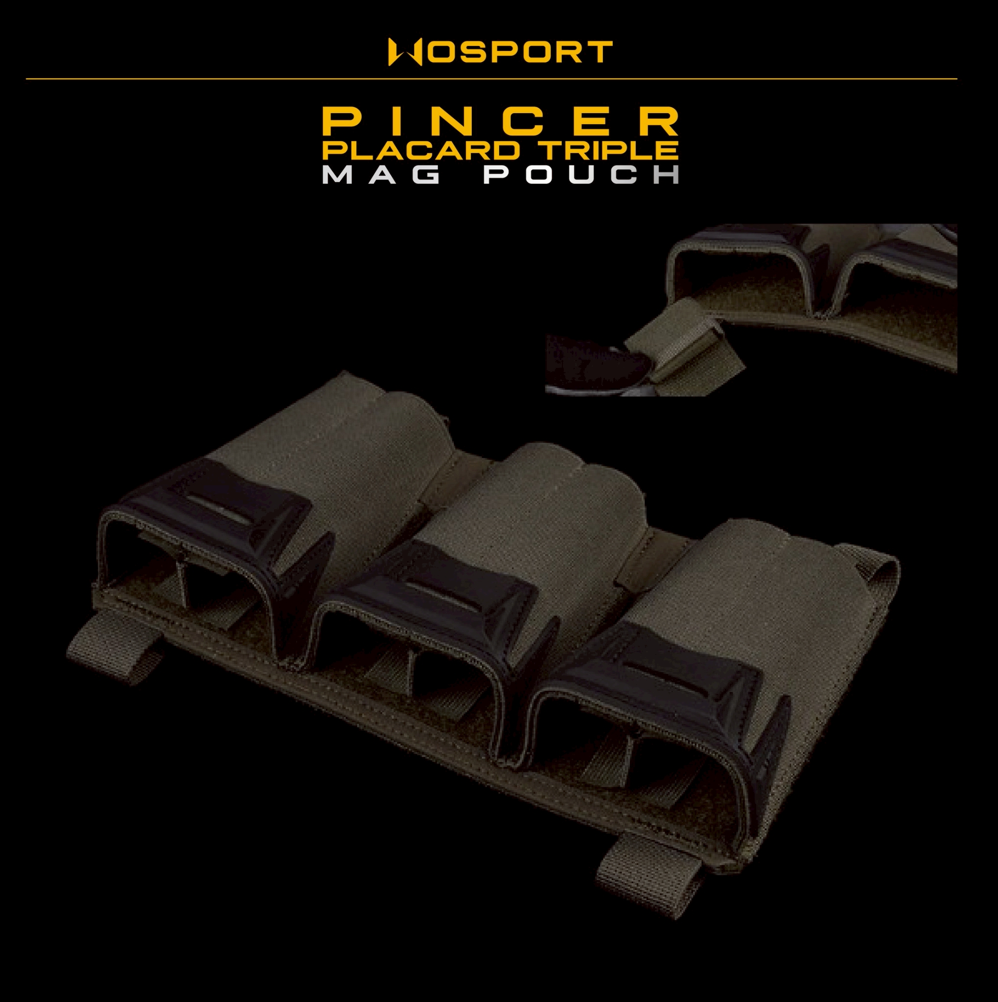 🇹🇭 1385 ไทยแลนด์ แทคติคอล ซองแม็กกาซีนทรง Pincer (WOSPORT) [VE-118-ACC-01]