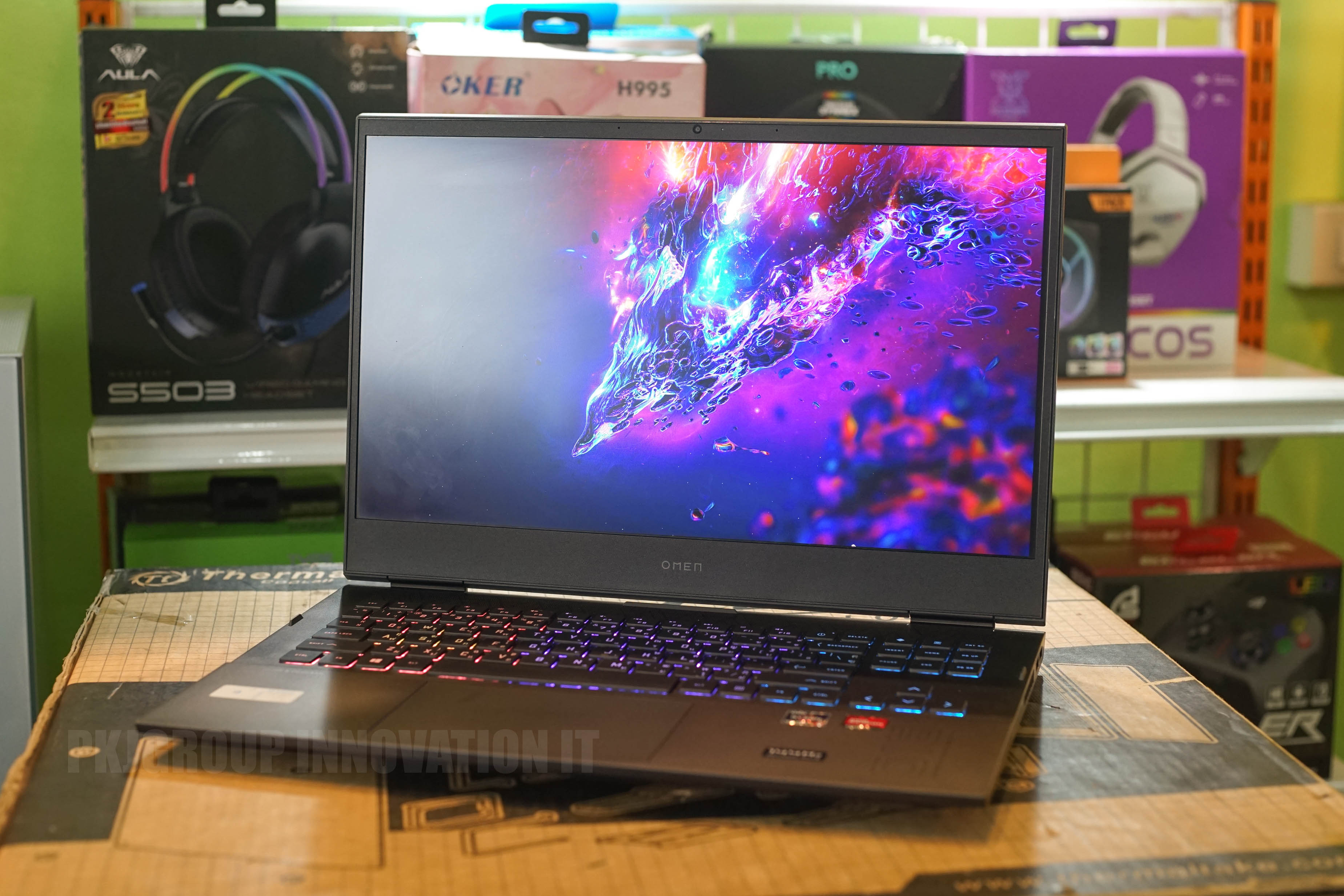 โน๊ตบุ๊คเล่นเกมมือสอง HP Omen 16-C0128AX Ryzen 5 5600H RAM 16 GB M2 512 GB RX6600M 16.1" ปก10/2024