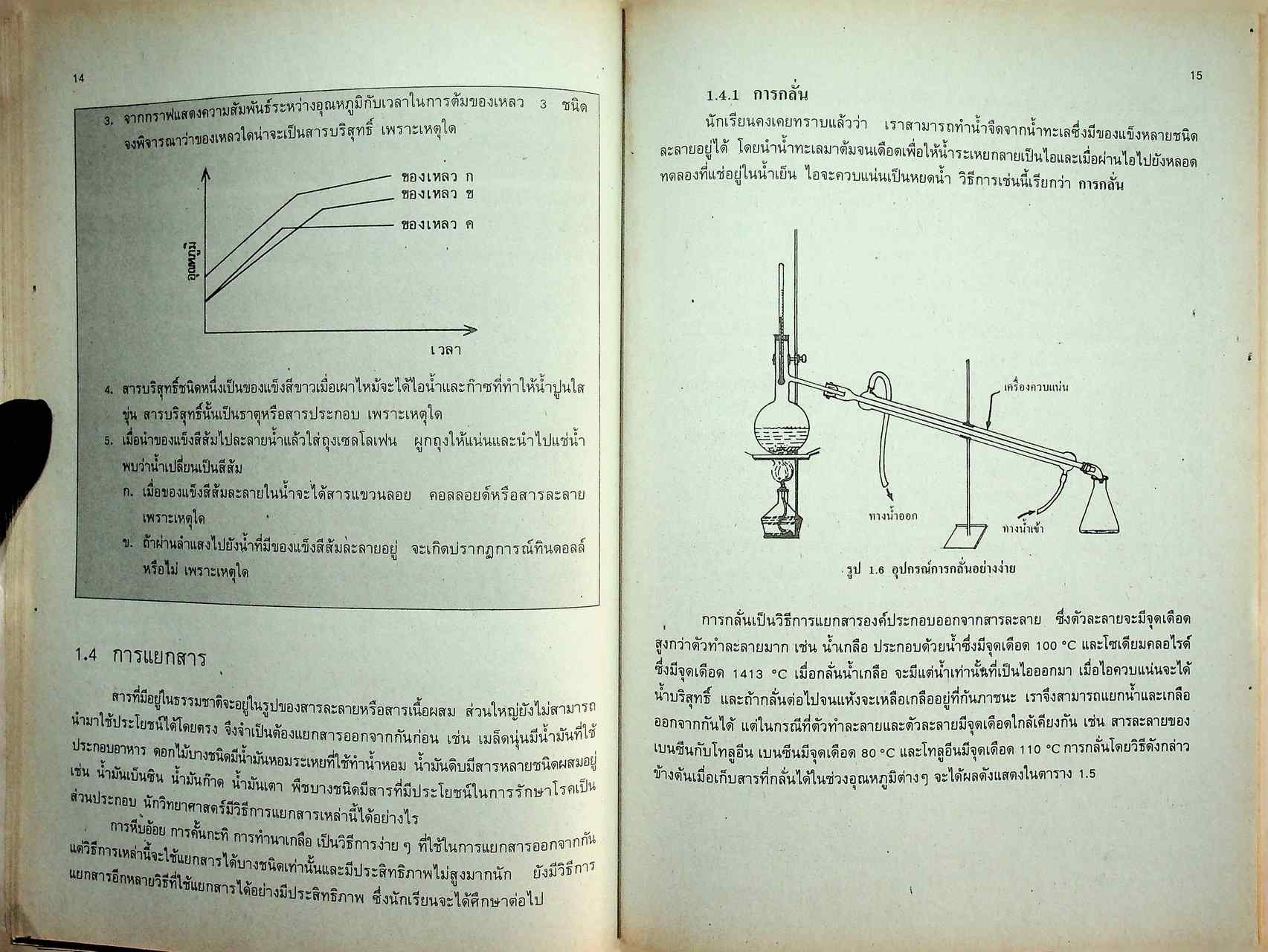 หนังสือเรียน วิชาเคมี เล่ม 1 ว 431 หลักสูตรมัธยมศึกษาตอนปลาย พุทธศักราช 2524 (ฉบับปรับปรุง พ.ศ. 2533)
