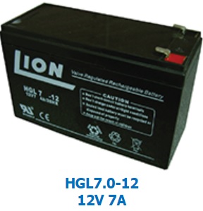 แบตเตอรี่แห้ง 12v 7ah LION (HGL12V-7AH)