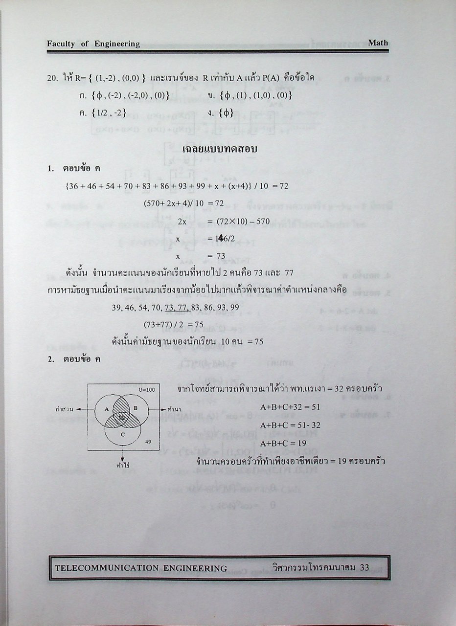 คู่มือเตรียมสอบ วิศวะโทรคมนาคม