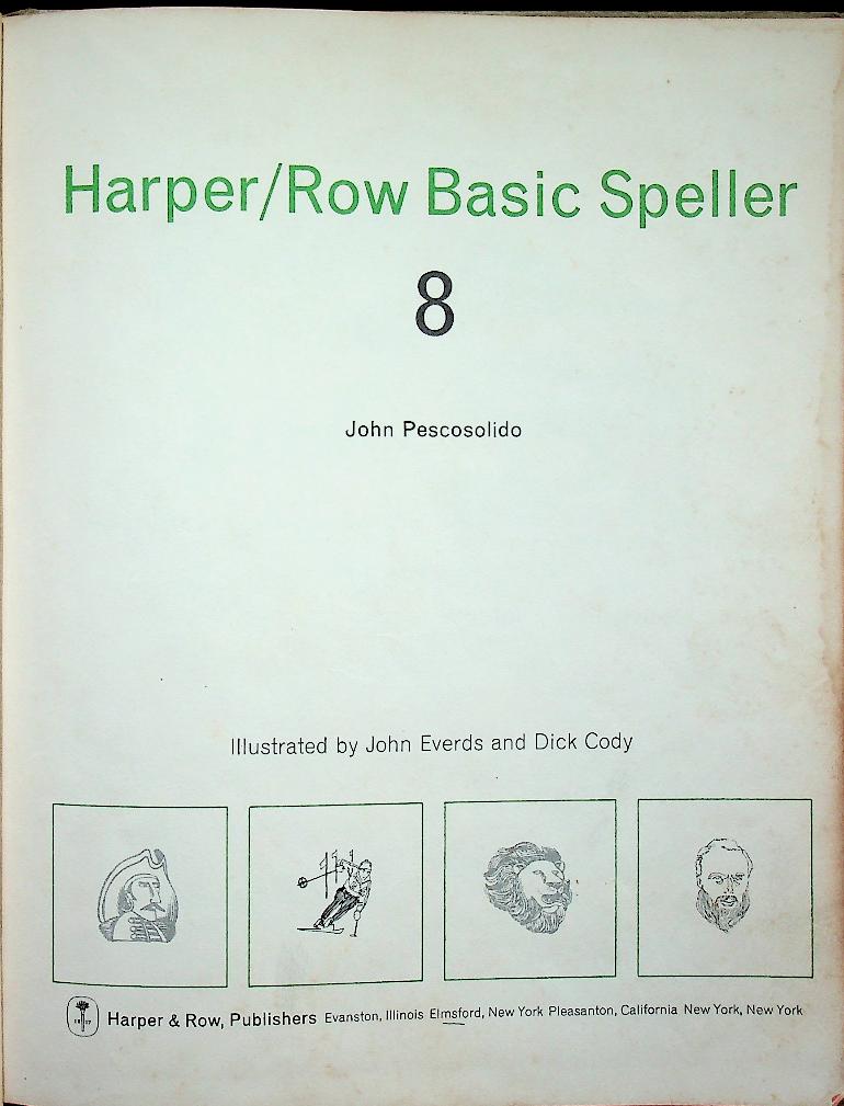 Harper/Row Basic Speller 8