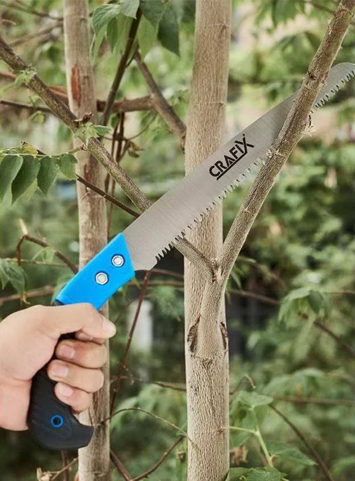 รหัสสินค้า 143 เลื่อยตัดกิ่งไม้ 12 นิ้ว CRAFIX Hand Saw มีฝักสำหรับเหน็บที่ข้างเอว