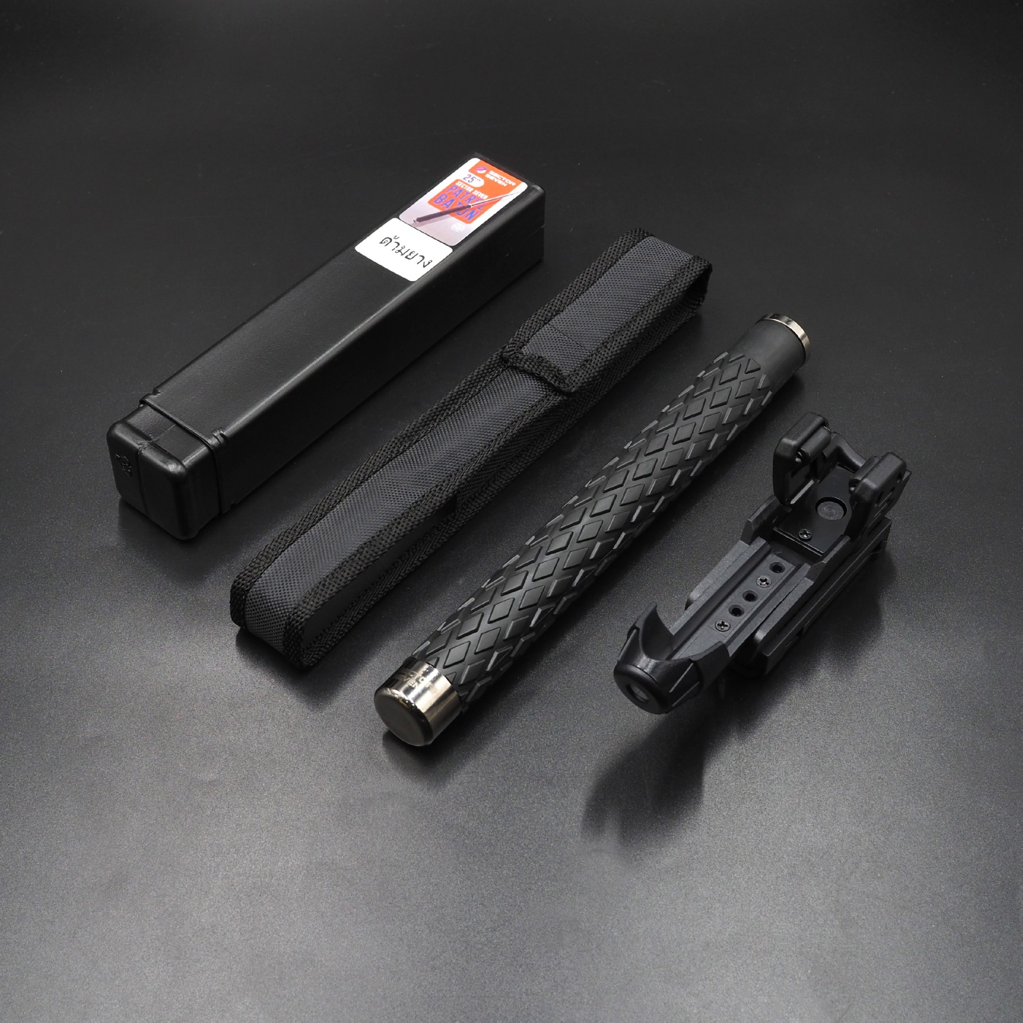 🇹🇭 1272 ไทยแลนด์ แทคติคอล ดิ้วกระแทก 25" Sector seven ครบชุด (ด้ามยาง) (SET-A)