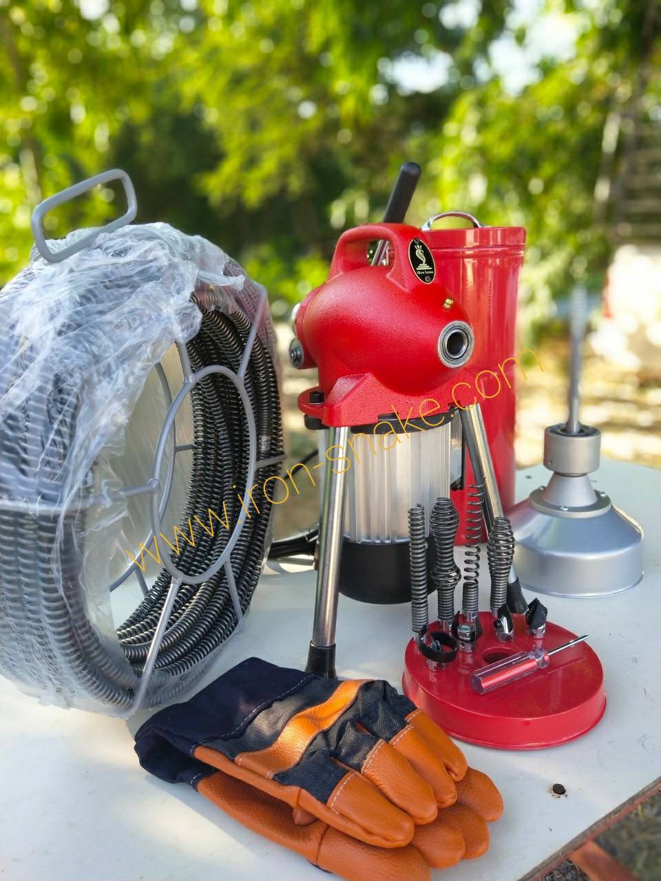 เครื่องทะลวงท่อ งูเหล็ก รุ่น GQ-75 และรุ่น A75 งูเหล็กทะลวงท่อ เครื่องทะลวงท่อไฟฟ้า