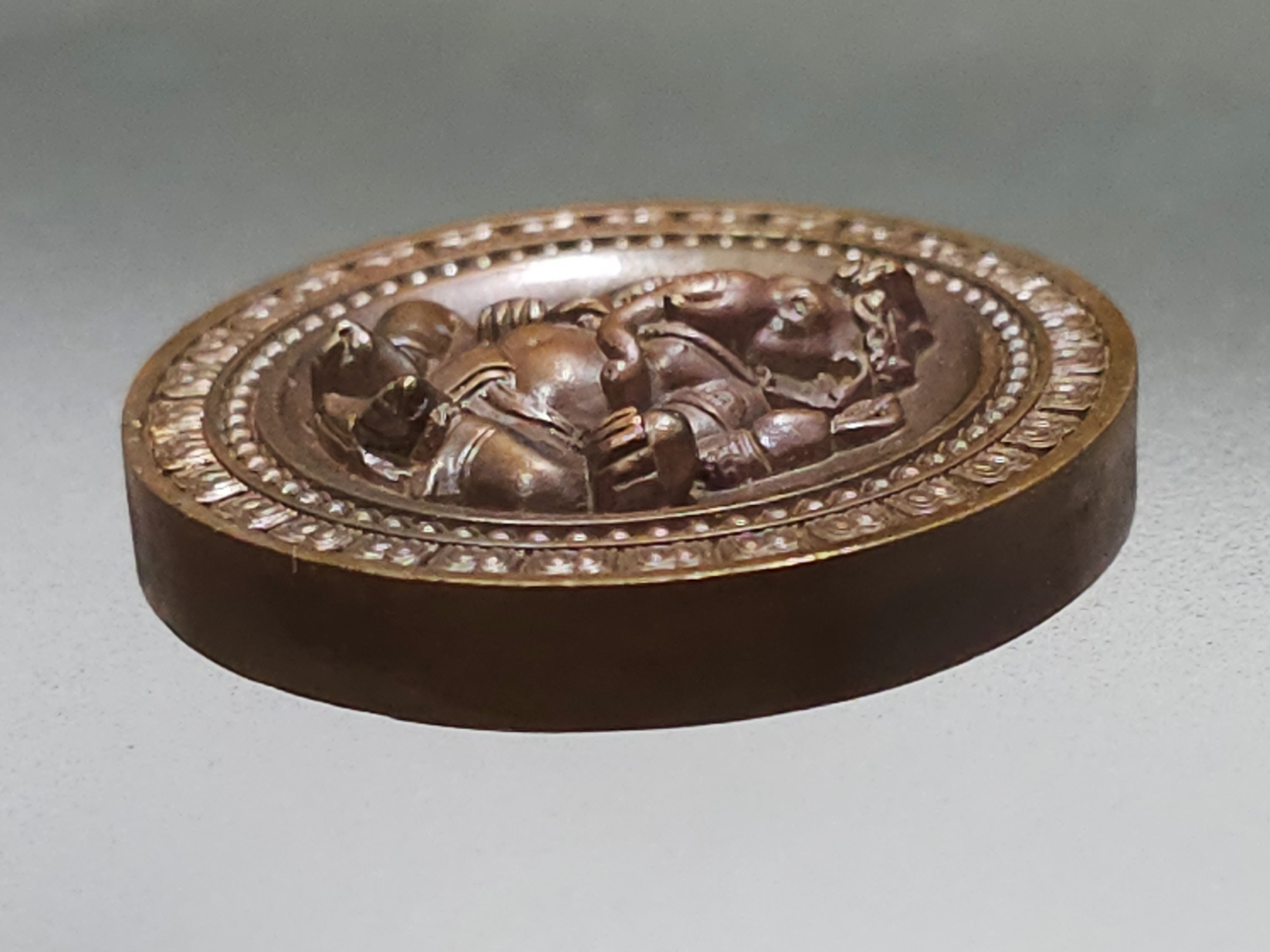 เหรียญพระพิฆเนศ เนื้อนวะ พิมพ์ใหญ่ รุ่นเบญจมงคล ครบรอบ 50 ปี ททบ.5 ปี2551 พร้อมกล่องเดิม