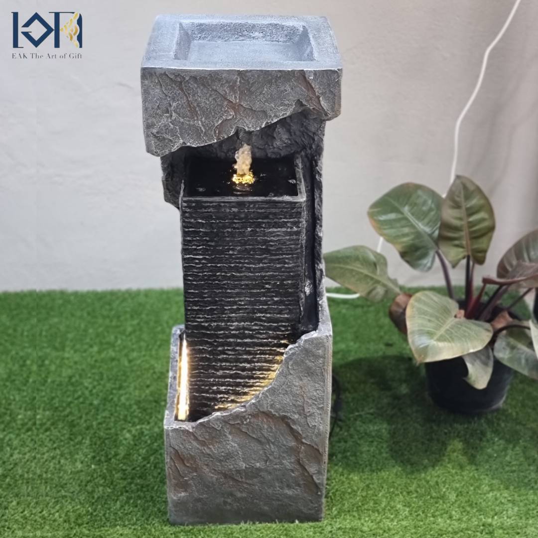 น้ำพุหน้าบ้าน รุ่นFF1019 อ่างน้ำพุล้นเสริมฮวงจุ้ยแต่งสวน น้ำพุน้ำล้นเสริมฮวงจุ้ยวางหน้าบ้าน