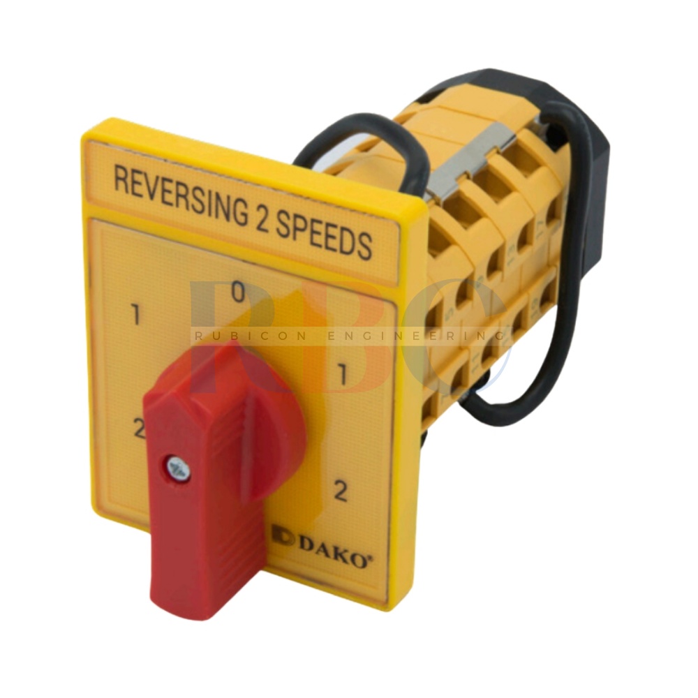 "DAKO" DCS-R2S-1163 ซีเล็คเตอร์ เดินหน้า ถอยหลัง 2 สปีด 16A 48x48 (REVERSING 2 SPEEDS SWITCH)
