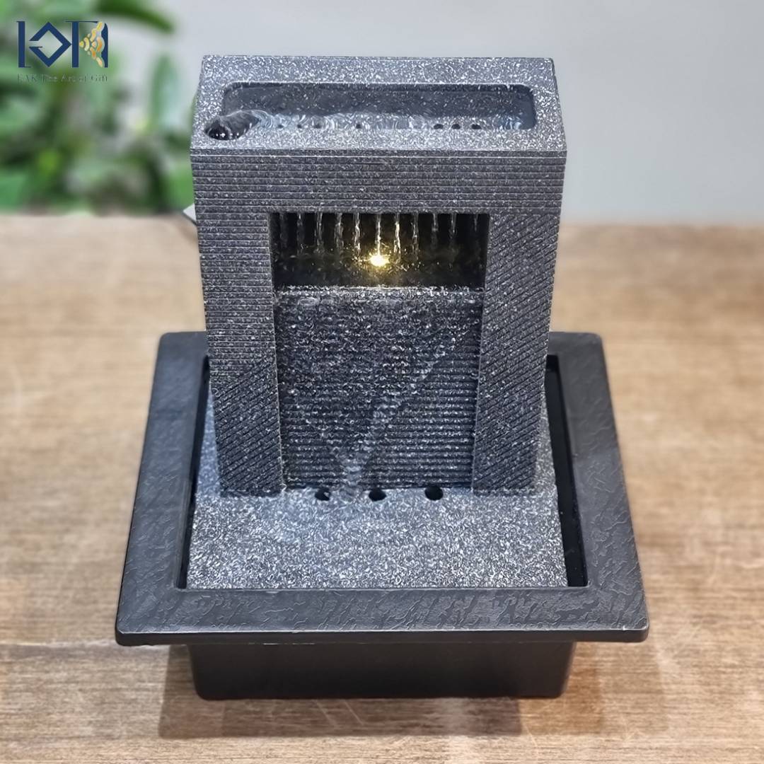 น้ำพุน้ำล้นตั้งโต๊ะ รุ่นรหัสสินค้า24101L อ่างน้ำล้นเสริมฮวงจุ้ยแต่งบ้าน น้ำพุล้นตั้งโต๊ะ น้ำตกไหลเป็นสายคล้ายฝน