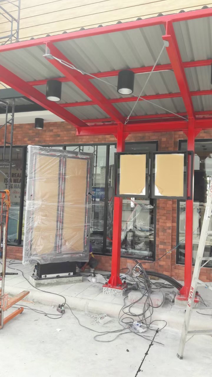 ป้ายไฟกรอบกระจายแสงแอลอีดี งานDRIVETHRU KFC