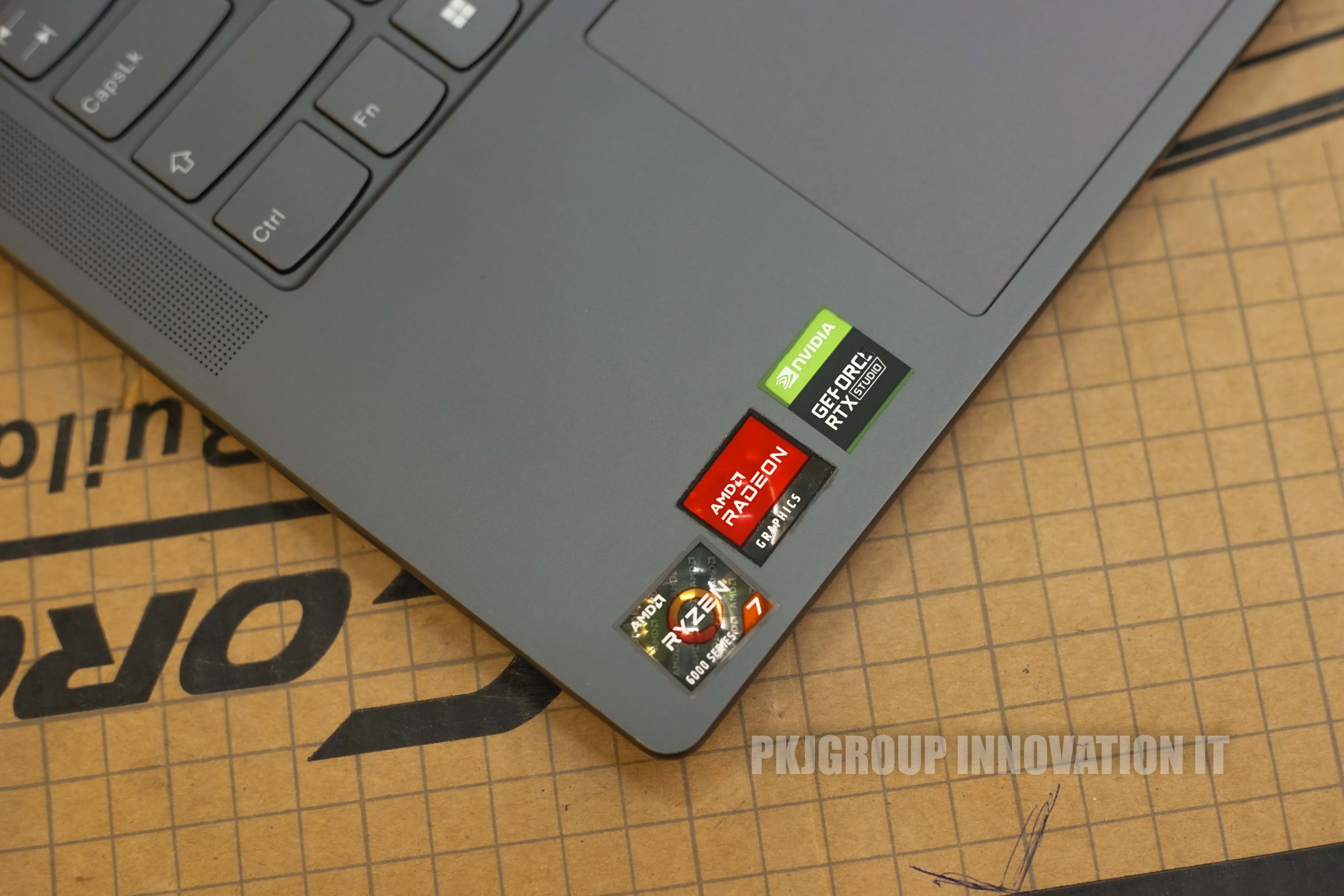 โน๊ตบุ๊คทำงานมือสอง Lenovo Yoga Slim 7 ProX 14ARH7 R7 6800HS RAM 16GB SSD 1TB RTX3050