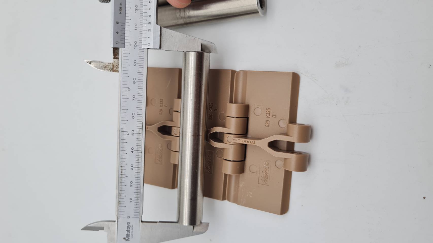 สายพาน Top chain แกนเพลาขนาด 16 มม ยาว 101 มม M8 SUS304 สำหรับประกอบโครงสายพาน Top chain.