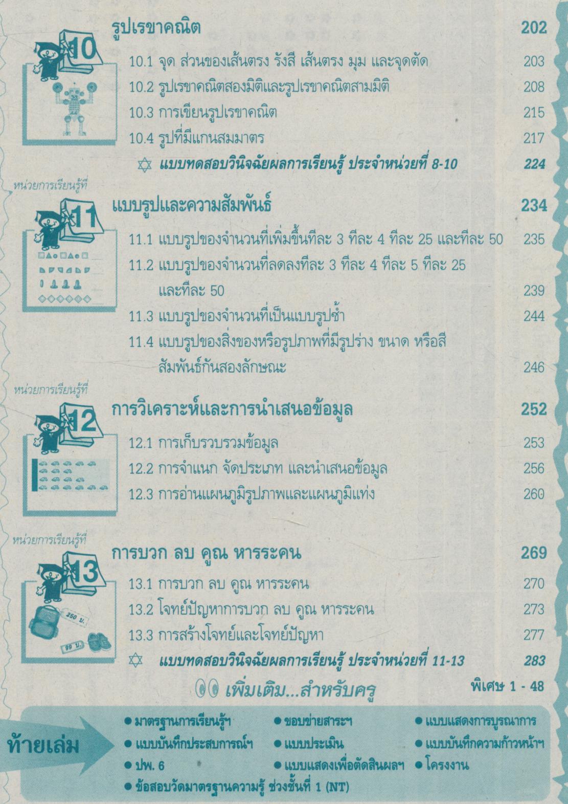 Key แม่บทมาตรฐาน คณิตศาสตร์ ป.3