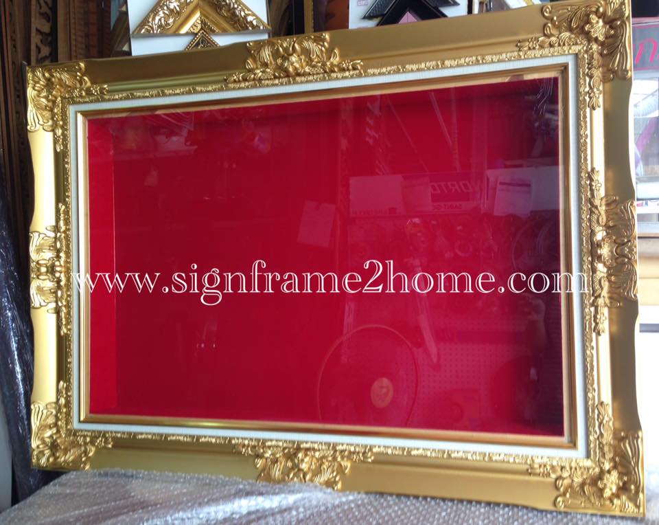 กรอบหลุยซ์ พวงมาลัยงานแต่ง 20x30" (สั่งทำลึกพิเศษ)