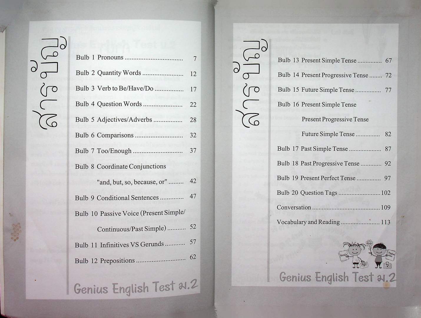 ติวโจทย์ ภาษาอังกฤษ GENIUS ENGLISH TEST ม.2