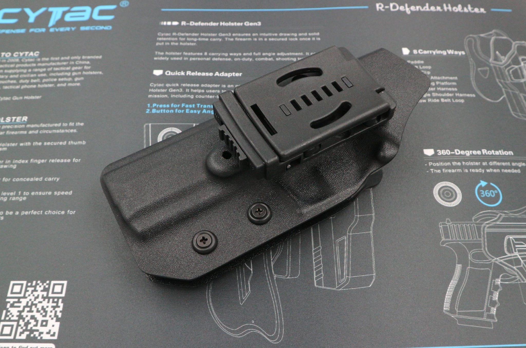 🇹🇭 733 ไทยแลนด์ แทคติคอล ซองพกนอก KYDEX + เพลทต่ำ ปรับระดับ รุ่น Sig Sauer P320 Carry / Full Size