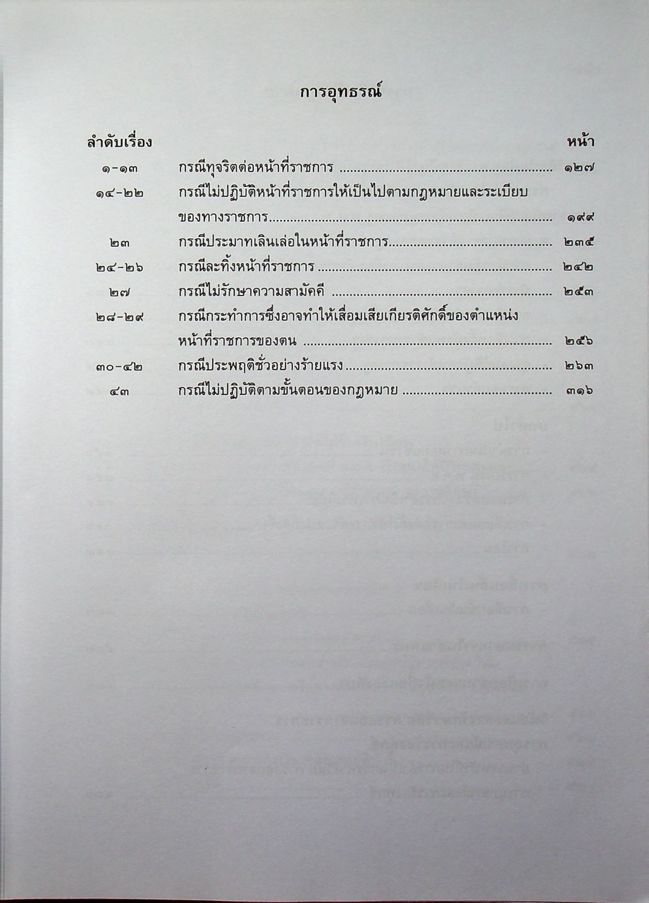 รวมตัวอย่างความผิดทางวินัย อุทธรณ์ ร้องทุกข์ และการหารือข้อกฎหมาย