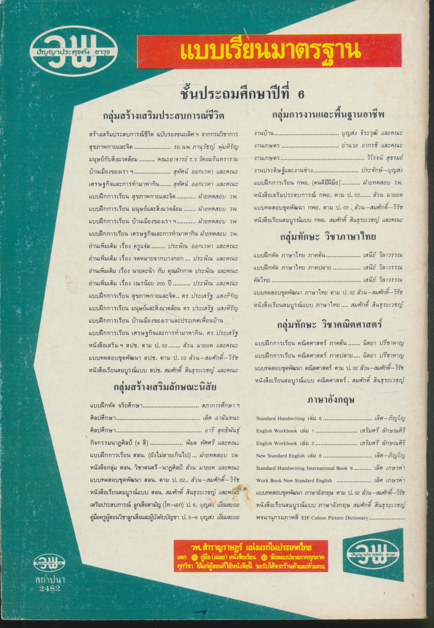 กิจกรรม กพอ. งานเกษตร ชั้นประถมปีที่ 6