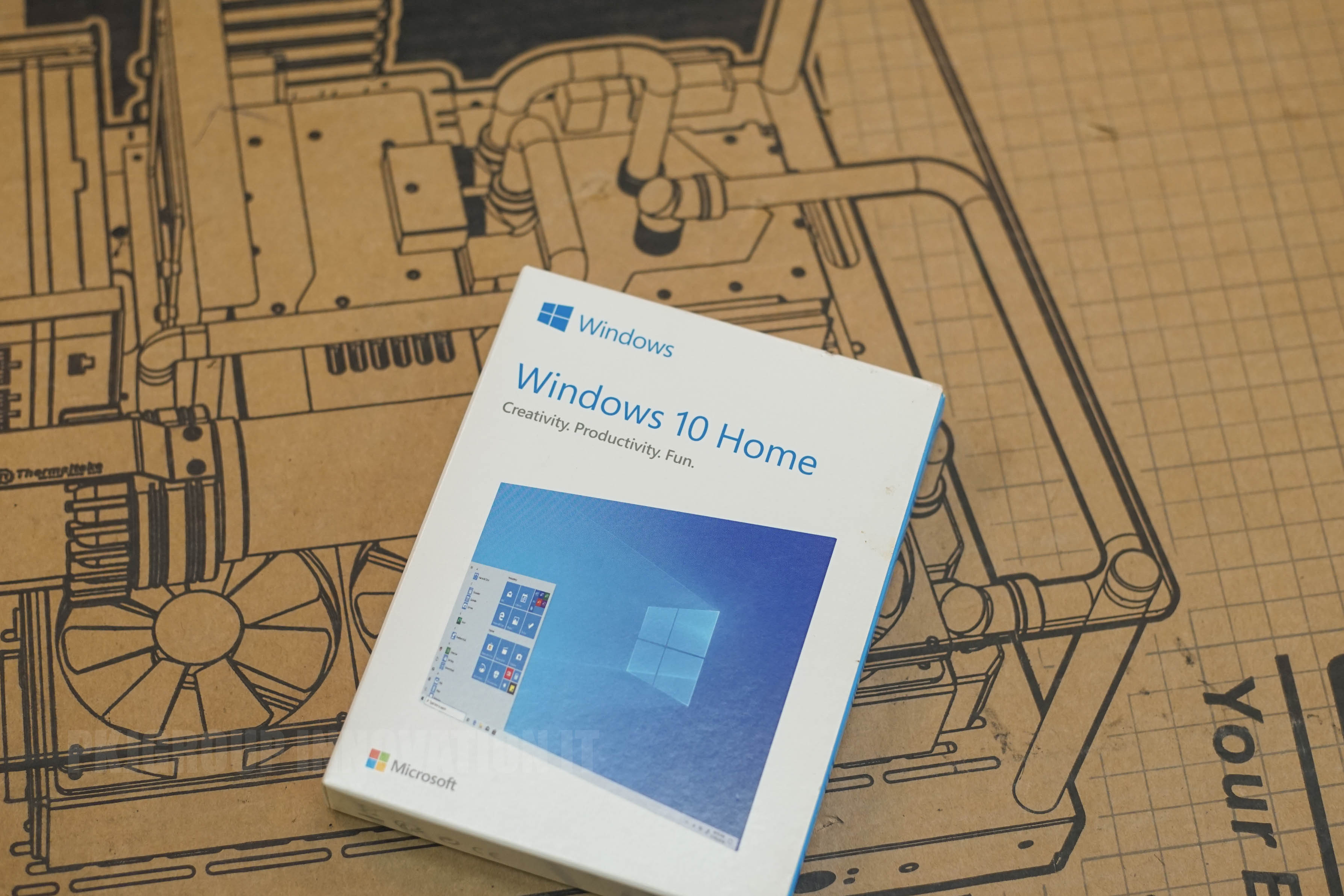 วินโดว์มือสอง Windows 10 home แบบ FPP ย้ายเครื่องได้