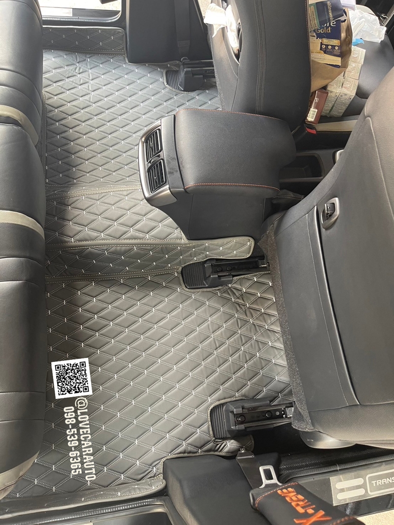 พรมปูพื้นรถยนต์ 6D Thairung Transformer 5ที่นั่ง สีเทาด้ายเทา