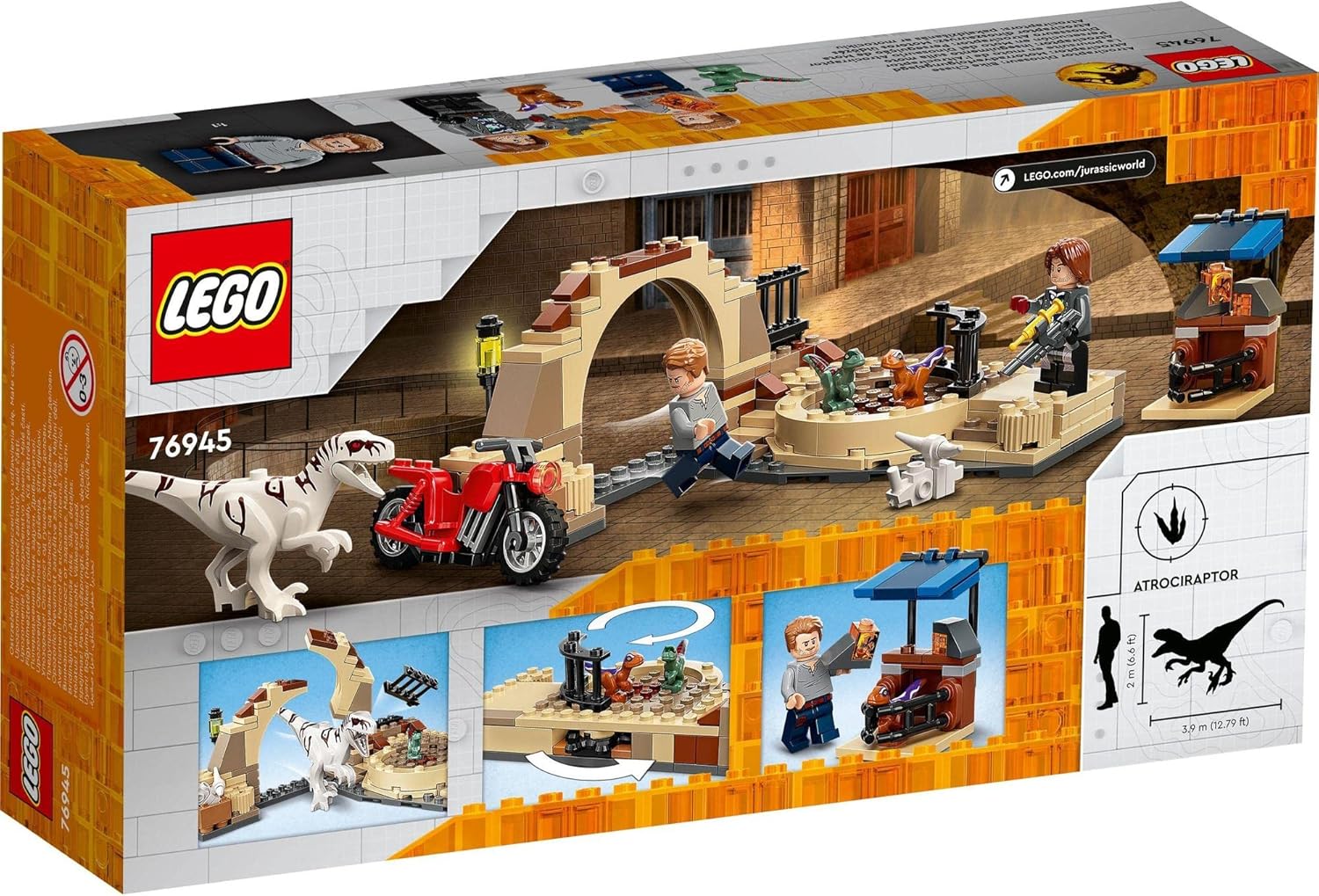 **MTS Toys**เลโก้ Lego 76945 Jurassic World : Atrociraptor Dinosaur: Bike Chase