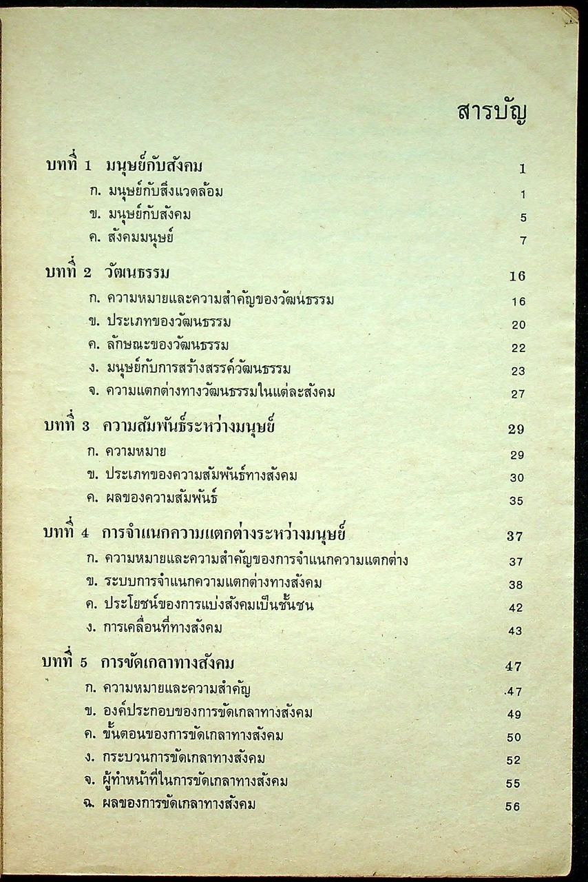 หนังสือเรียนสังคมศึกษา รายวิชา ส ๐๕๑ มนุษย์กับสังคม ชั้นมัธยมศึกษาตอนปลาย
