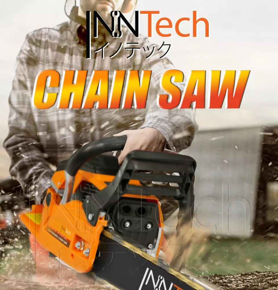 รหัสสินค้า 254 InnTech เลื่อยยนต์ เลื่อยโซ่ยนต์ บาร์ 11.5 นิ้ว พร้อมอุปกรณ์ รุ่น IT-CS996 CHAINSAW แถมฟรี!! โซ่เลื่อยยนต์ 1 เส้น แกลลอนน้ำมัน และ อุปกรณ์ ครบชุด! เลื่อยโซ่ 2 จังหวะ เลื่อย เลื่อยไฟฟ้า