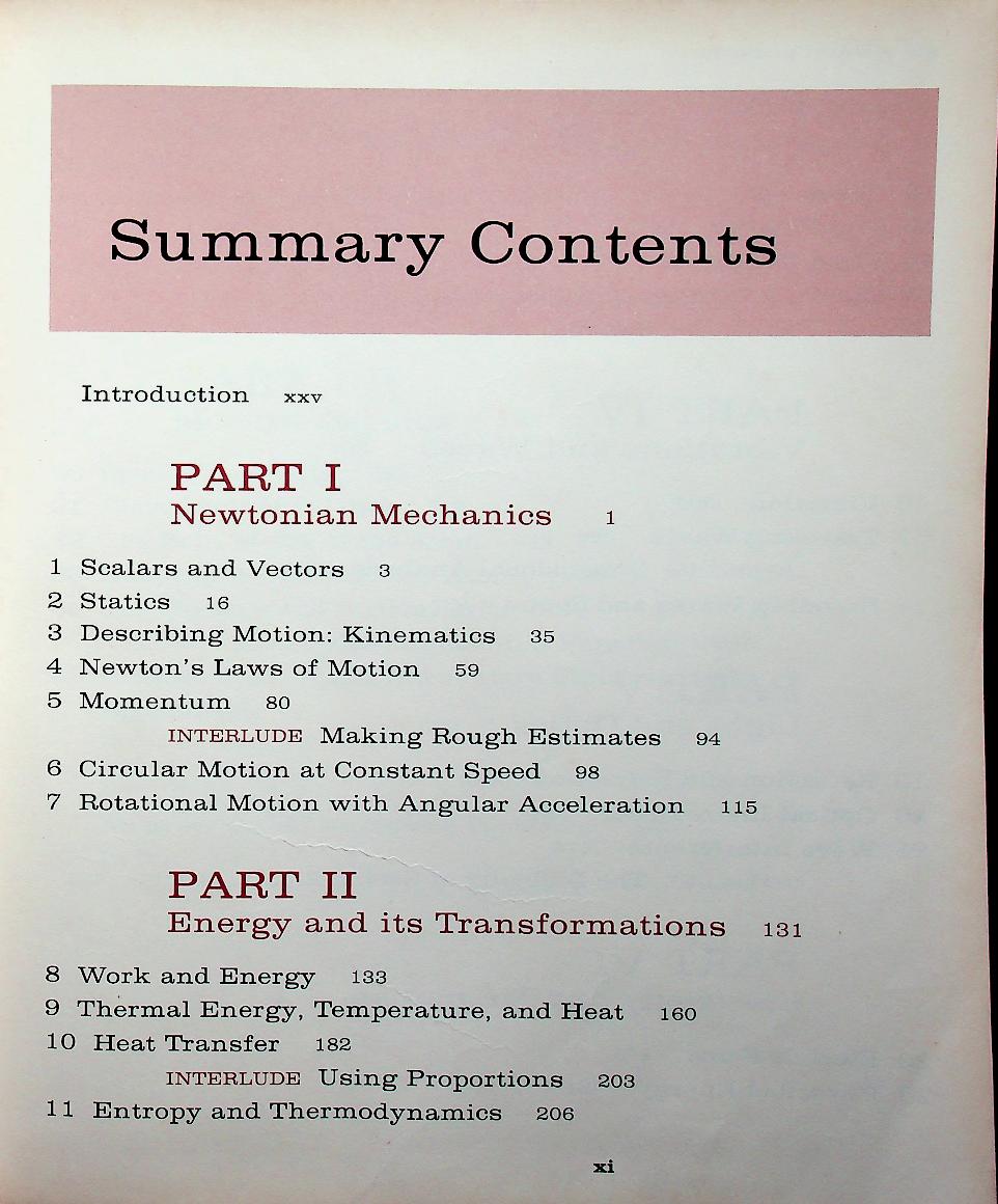 PHYSICS : A General Introduction