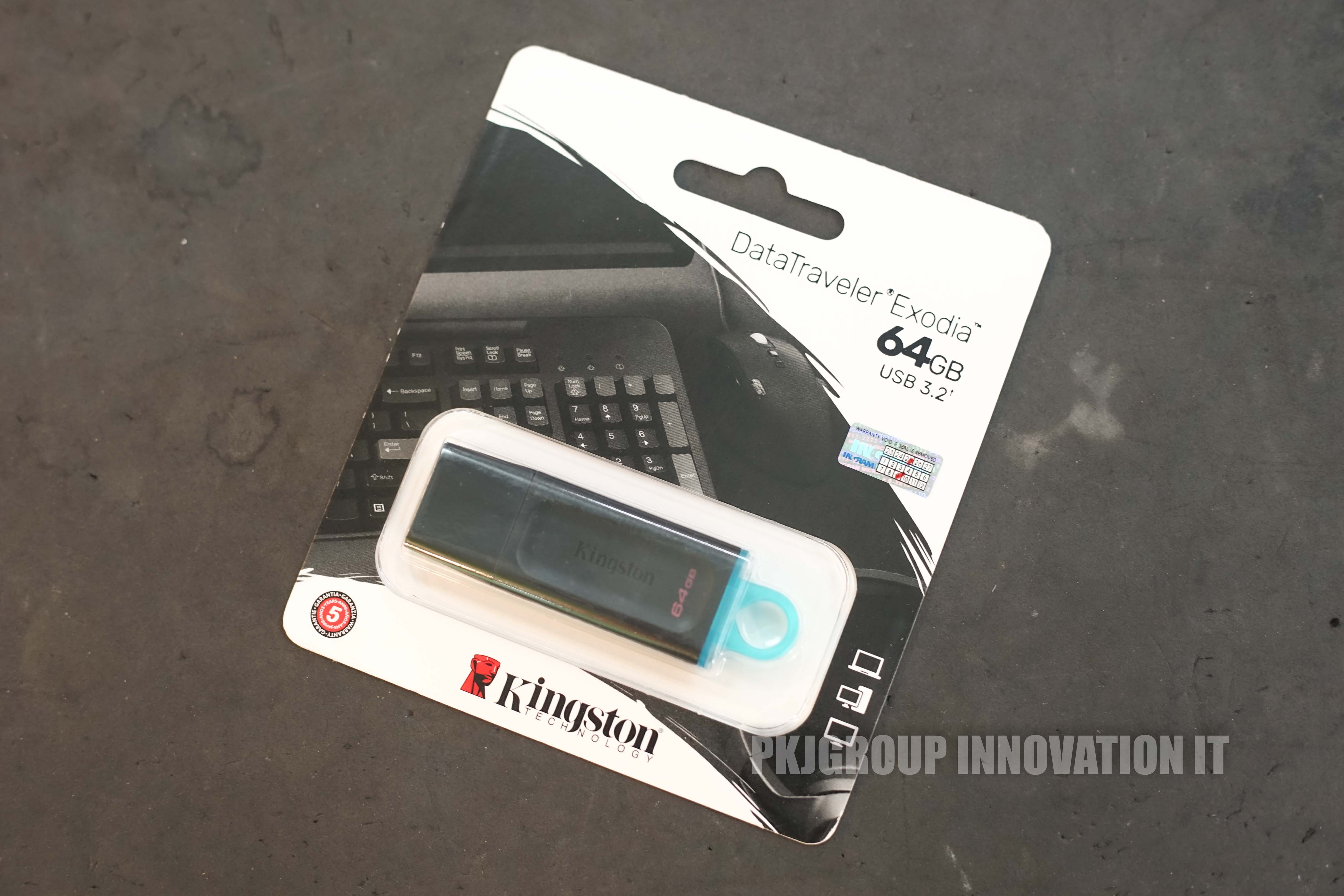 Flashdrive 64 GB ของใหม่ Kingston USB 3.2 DataTravel Exodia