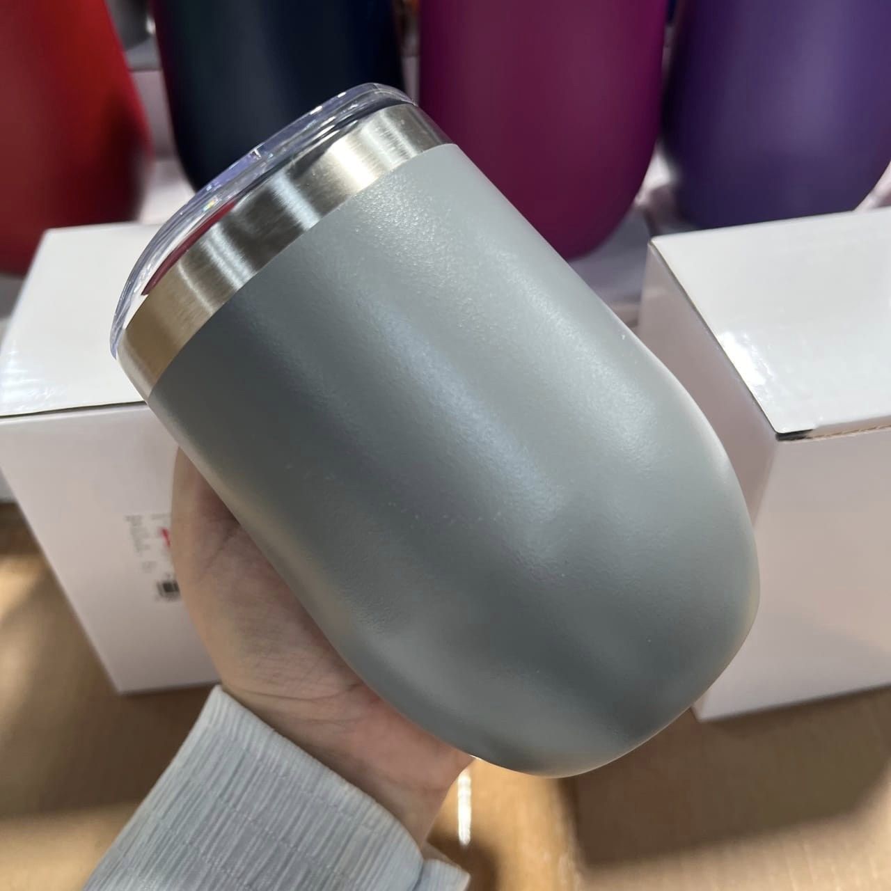 แก้วเก็บความเย็นขนาด 12 ออนซ์ ทรงไข่