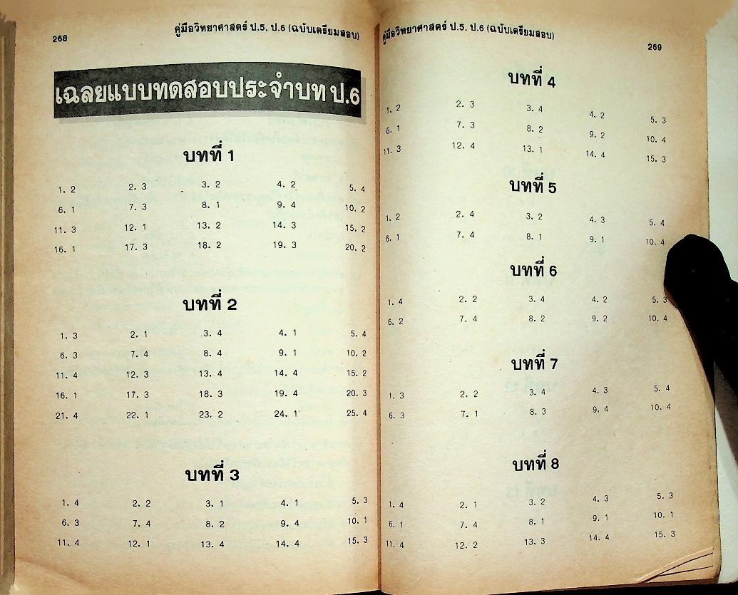 คู่มือ วิทยาศาสตร์ ป.5 ป.6 (ฉบับเตรียมสอบ)