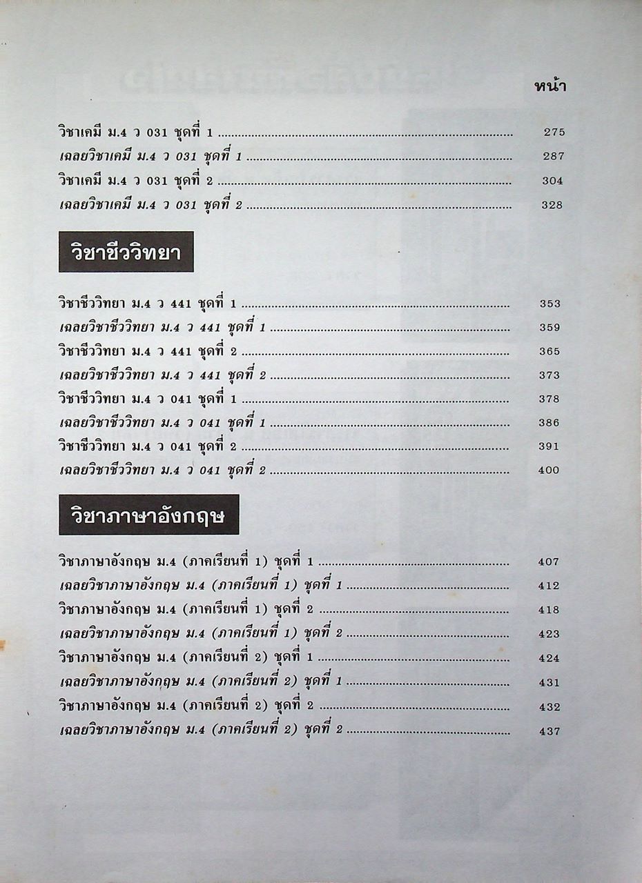 โจทย์ข้อสอบ หลักวิชา ม.4