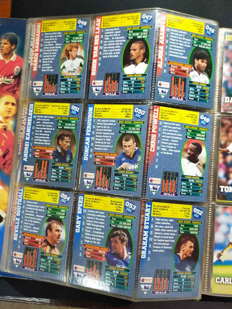 MERLIN'S PREMIER GOLD TRADING CARDS 1996-97 SEASON