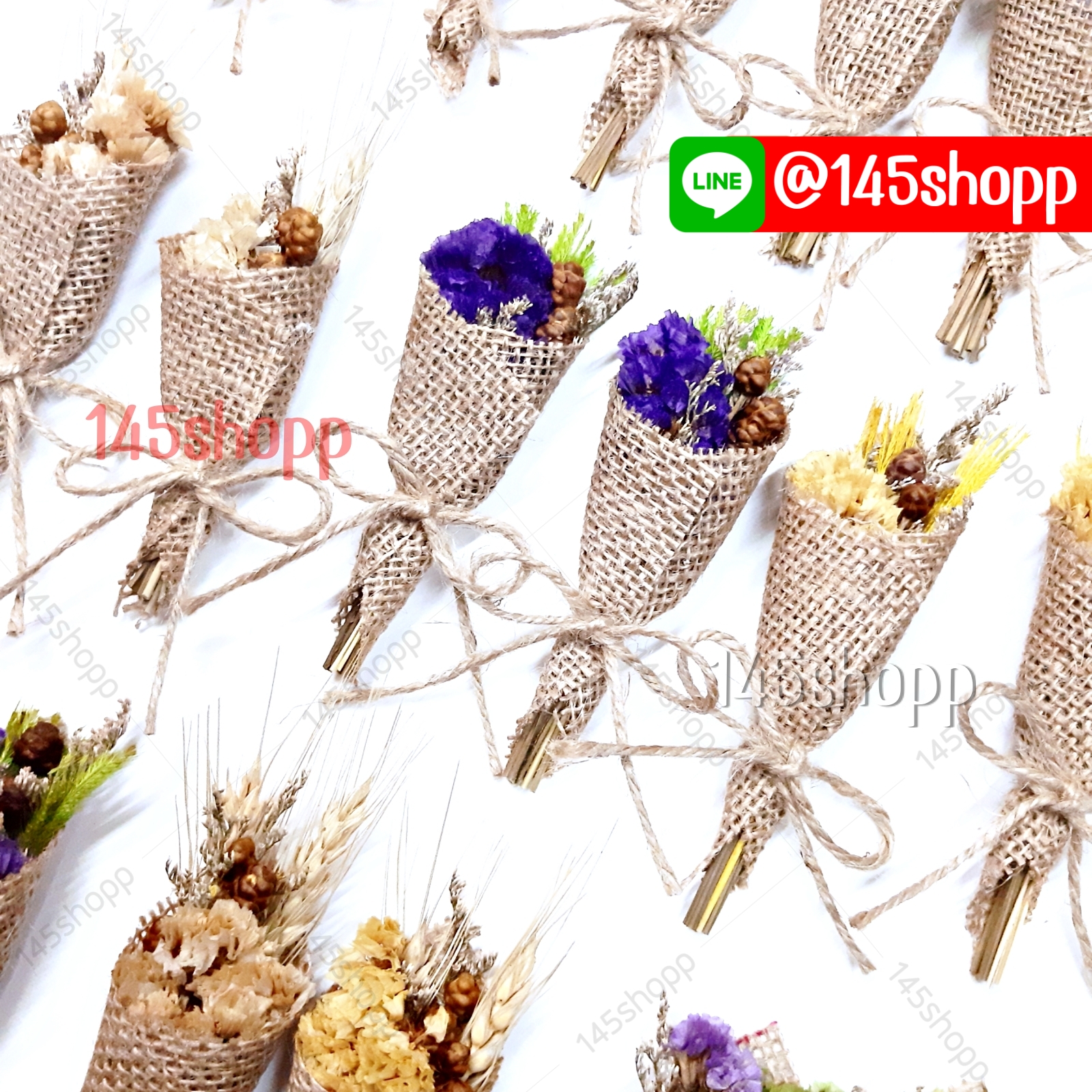 ช่อดอกไม้แห้งจิ๋ว ปัจฉิม ของขวัญวันปัจฉิม ของปัจฉิม