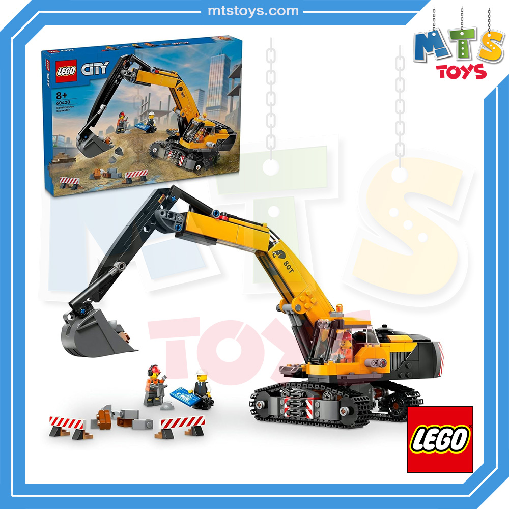 **MTS Toys**เลโก้ Lego 60420 City : Yellow Construction Excavator