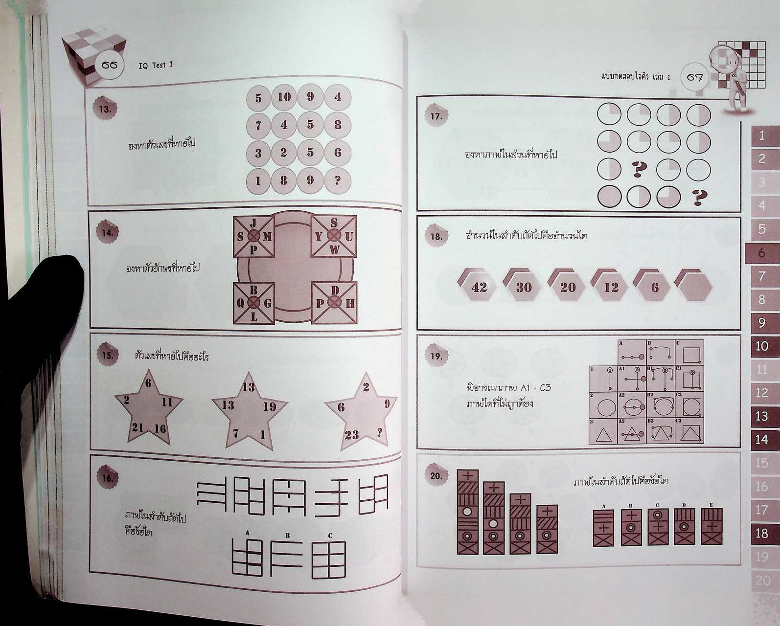 แบบทดสอบไอคิว เล่ม 1 Intelligence Quotient Test